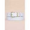 Ceinture femme en croûte de cuir de vachette largeur 35 mm - 1