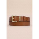 Ceinture femme en croûte de cuir de vachette largeur 35 mm