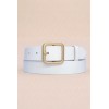 Ceinture femme en croûte de cuir de vachette largeur 30 mm - 1