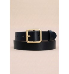 Ceinture femme en croûte de cuir de vachette largeur 30 mm - 5