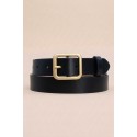 Ceinture femme en croûte de cuir de vachette largeur 30 mm
