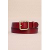 Ceinture femme en croûte de cuir de vachette largeur 30 mm - 6
