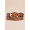 Ceinture femme en croûte de cuir de vachette largeur 30 mm - 1