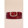 Ceinture femme en croûte de cuir de vachette largeur 30 mm - 5
