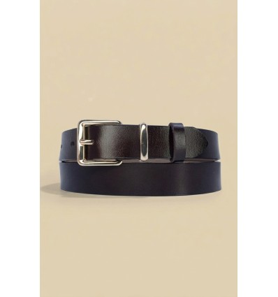 Ceinture femme en croûte de cuir de vachette largeur 30 mm - 1