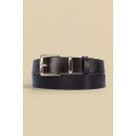Ceinture femme en croûte de cuir de vachette largeur 30 mm