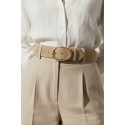 Ceinture femme en cuir daim largeur 5 cm