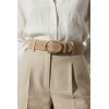 Ceinture femme en cuir daim largeur 5 cm - 1