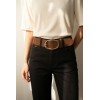 Ceinture femme en cuir daim largeur 5 cm - 2