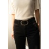 Ceinture femme en cuir daim largeur 5 cm - 3