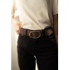 Ceinture femme en cuir daim largeur 5 cm - 5