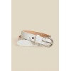 Ceinture femme en cuir impression croco largeur 2,5 cm Fabriqué en Italie (Dupliqué) - 2