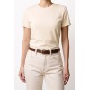 Ceinture femme en cuir impression croco largeur 2,5 cm Fabriqué en Italie - 1