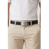 Ceinture automatique boucle crémaillère sans trous en croute de cuir de vachette 3.5 cm - 4