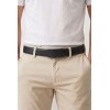 Ceinture automatique boucle crémaillère sans trous en croute de cuir de vachette 3.5 cm - 4
