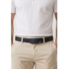 Ceinture automatique boucle crémaillère sans trous en croute de cuir de vachette 3.5 cm - 4