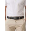 Ceinture automatique boucle crémaillère sans trous en croute de cuir de vachette 3.5 cm - 4