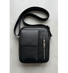 Sac bandoulière pour homme en cuir de vachette - 1