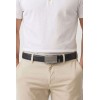 Ceinture automatique boucle crémaillère sans trous en croute de cuir de vachette 3.5 cm - 4