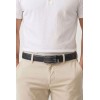 Ceinture automatique boucle crémaillère sans trous en croute de cuir de vachette 3.5 cm - 5