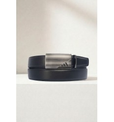 Ceinture automatique boucle crémaillère sans trous en croute de cuir de vachette 3.5 cm - 5