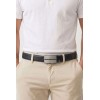 Ceinture automatique boucle crémaillère sans trous en croute de cuir de vachette 3.5 cm - 4