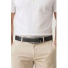 Ceinture automatique boucle crémaillère sans trous en croute de cuir de vachette 3.5 cm - 4