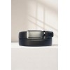 Ceinture automatique boucle crémaillère sans trous en croute de cuir de vachette 3.5 cm - 4