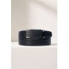Ceinture automatique boucle crémaillère sans trous en croute de cuir de vachette 3.5 cm - 4