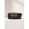Ceinture automatique boucle crémaillère sans trous en croute de cuir de vachette 3.5 cm - 4