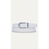 Ceinture automatique pour femme boucle crémaillère sans trous en croute de cuir de vachette 3 cm - 1
