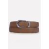Ceinture automatique pour femme boucle crémaillère sans trous en croute de cuir de vachette 3 cm - 2