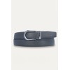 Ceinture automatique pour femme boucle crémaillère sans trous en croute de cuir de vachette 3 cm - 3
