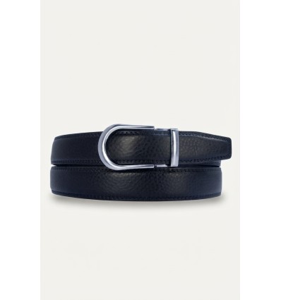 Ceinture automatique pour femme boucle crémaillère sans trous en croute de cuir de vachette 3 cm - 7