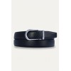 Ceinture automatique pour femme boucle crémaillère sans trous en croute de cuir de vachette 3 cm - 7