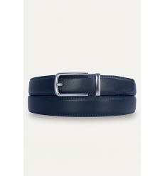 Ceinture automatique pour femme boucle crémaillère sans trous en croute de cuir de vachette 3 cm - 4