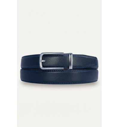 Ceinture automatique pour femme boucle crémaillère sans trous en croute de cuir de vachette 3 cm - 4