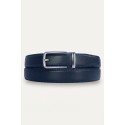 Ceinture automatique unisex boucle crémaillère sans trous en croute de cuir de vachette 3 cm