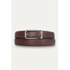 Ceinture automatique pour femme boucle crémaillère sans trous en croute de cuir de vachette 3 cm - 5