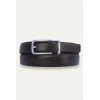 Ceinture automatique pour femme boucle crémaillère sans trous en croute de cuir de vachette 3 cm - 6