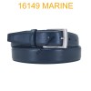 Ceinture en cuir de vachette véritable fabrication italienne 16149 marine