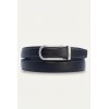 Ceinture automatique unisex boucle crémaillère sans trous en croute de cuir de vachette 3 cm - 6