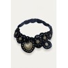 Ceinture en synthétique effet suède avec motifs cœurs et boucles style vintage - 4
