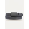 Ceinture automatique boucle crémaillère sans trous en croute de cuir de vachette 3.5 cm - 5