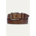 Ceinture homme en croûte de cuir de vachette largeur 4 cm