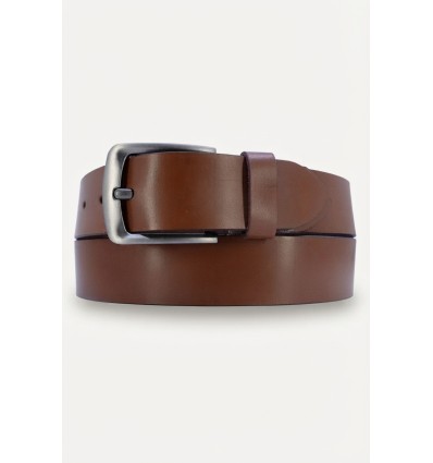 Ceinture homme en croûte de cuir de vachette largeur 40 mm - 1