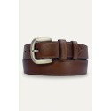 Ceinture cuir pour jeans 4cm large boucle couleur laiton