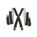Bretelle elastique fine "X" à 4 pinces fabrication française