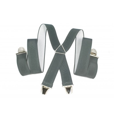 Bretelle elastique large "X" à 4 pinces fabrication française