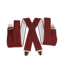 Bretelle elastique large "X" à 4 pinces fabrication française